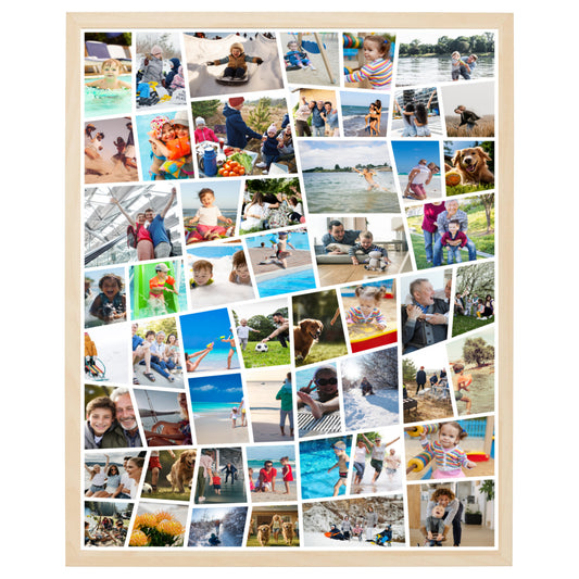 Foto collage 54 fotos i zig-zag design