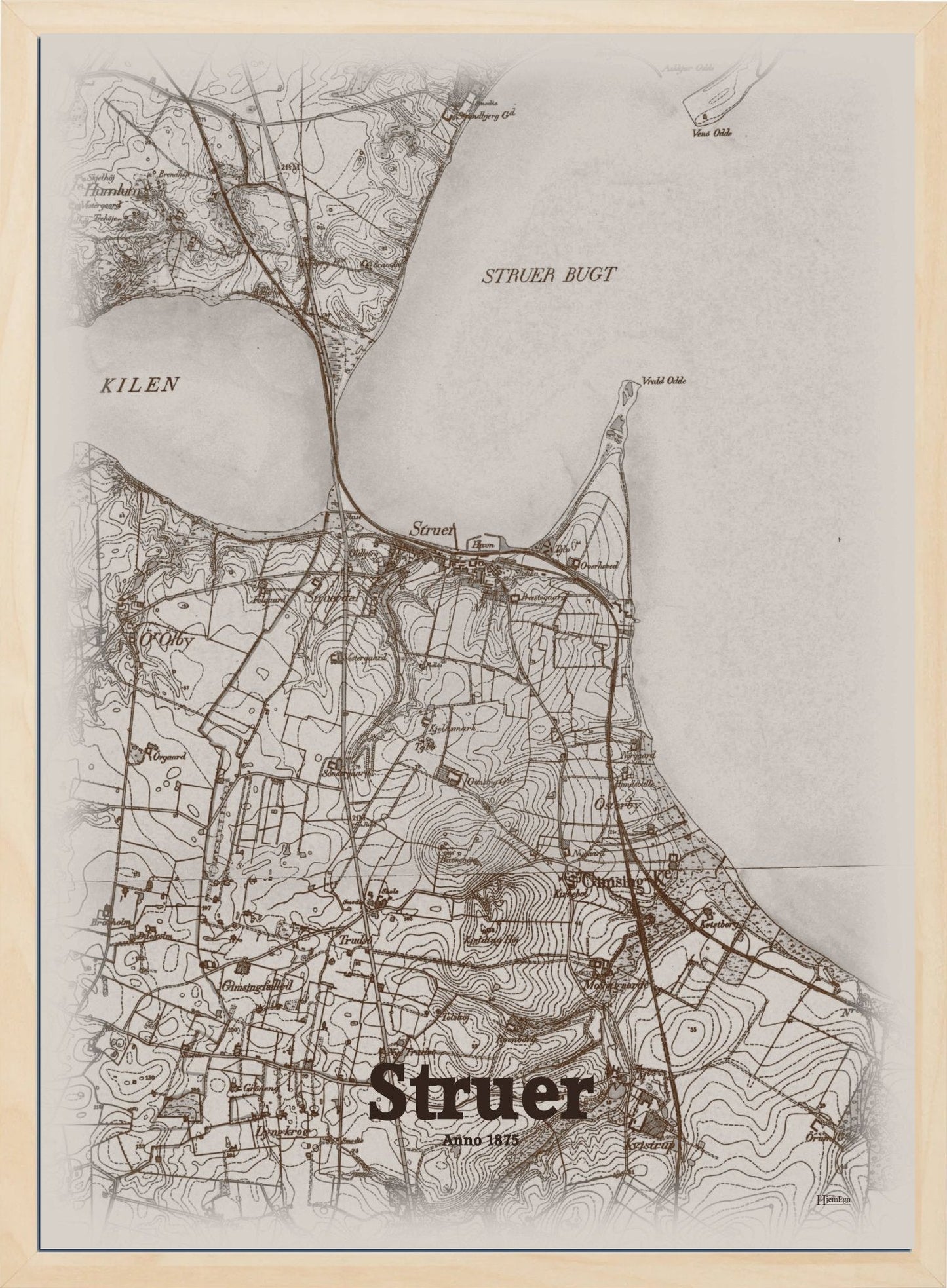 Struer 1875 - HjemEgn Nostalgi plakat - Hjemegn